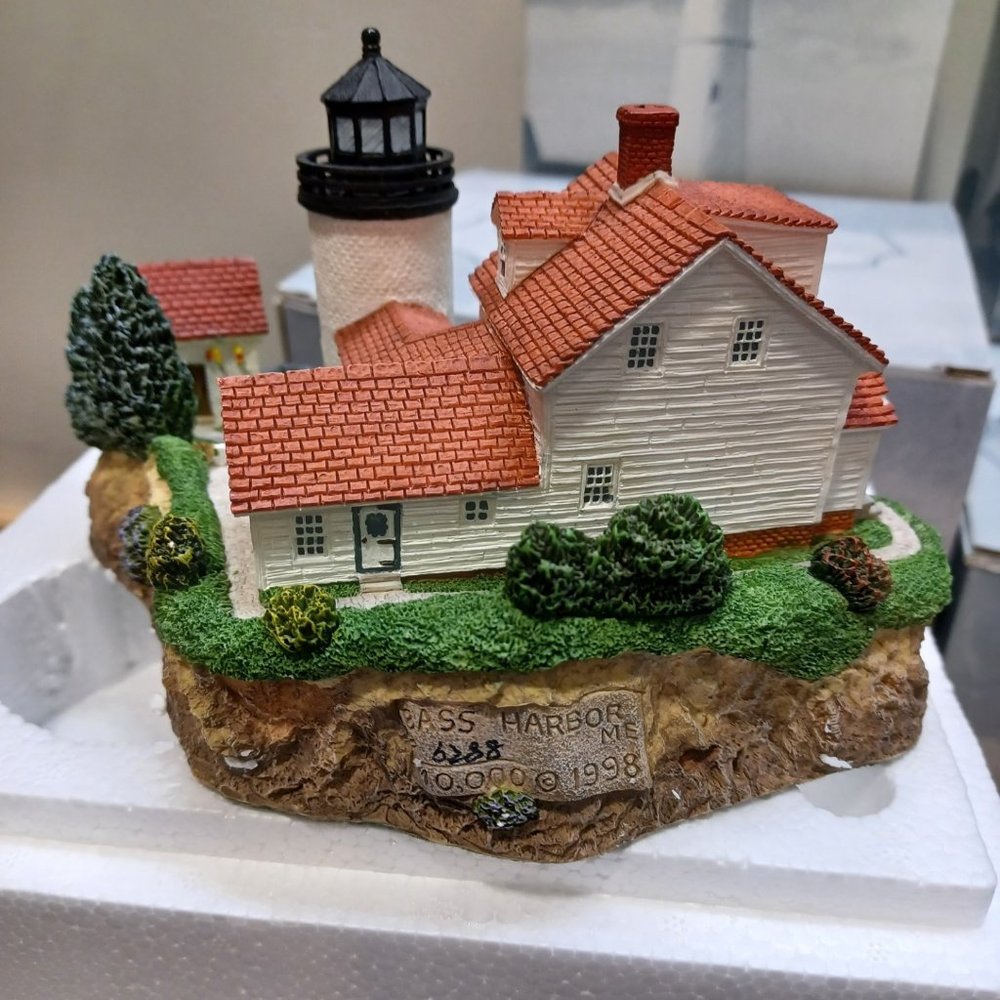 Vintage  Harbour Lights Bass Harbor Head Maine lighthouse